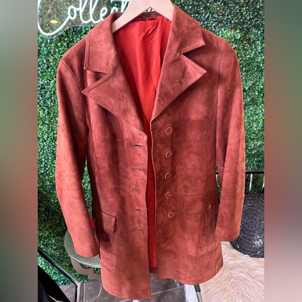 Vintage 1970’s Rembrandt House Leather/Suede Rust  Jacket